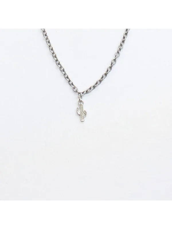 NWT Avenue Cactus Star Necklaces Silver Gray Multi 17" + 3" 18" + 4" 16" + 3" - Image 2
