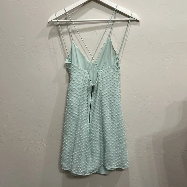Alice & Olivia‎ 2 Dress Silk Katie Tie Mini Swiss Dot Flo Fulton Bold Beautiful - Image 7
