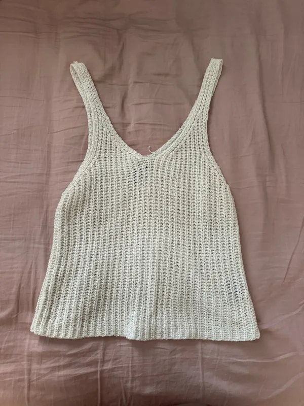 Crochet Top White - Image 2