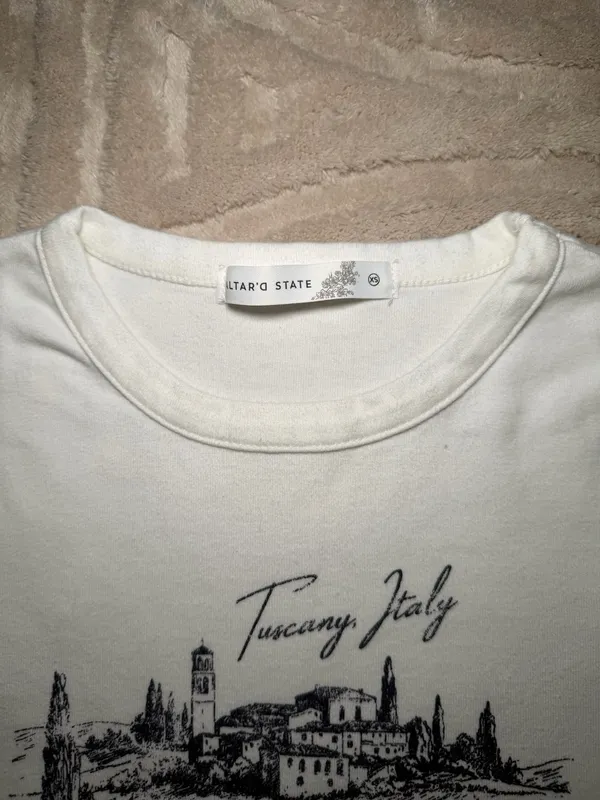 Altar'd State Graphic Tee Crop - Image 2
