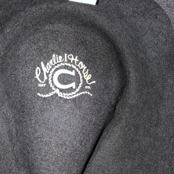 CHARLIE 1 black felt cowboy western hat size large - Image 7