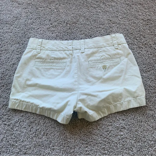 J. Crew 100% Cotton Chino Shorts Light Green Size 2 - Image 4