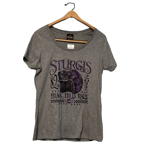 2022‎ Sturgis 82nd Anniversary HARLEY-DAVIDSON Lightweight T-Shirt NWT - Image 3