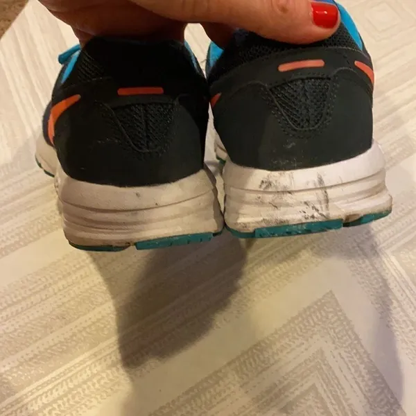 Nike Women’s Relentless 4 Aeroply Grey and Light Blue Sneakers Size 7.5 - Image 5