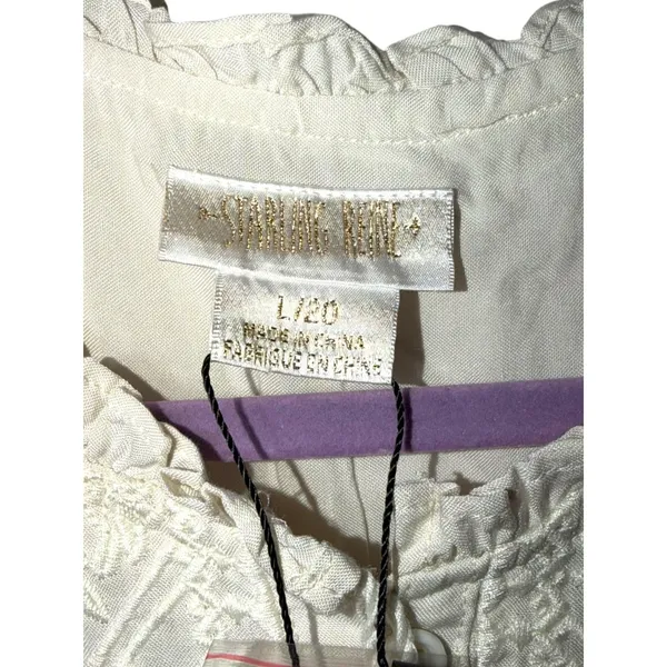 Starling Reine Maxi Emb Bloom Dress Cream Embroidered Boho Cottagecore‎ Size 20 - Image 4
