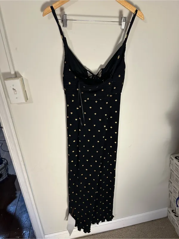NWT Never Fully Dressed Black Megan Plisse Dress 14 - Image 5