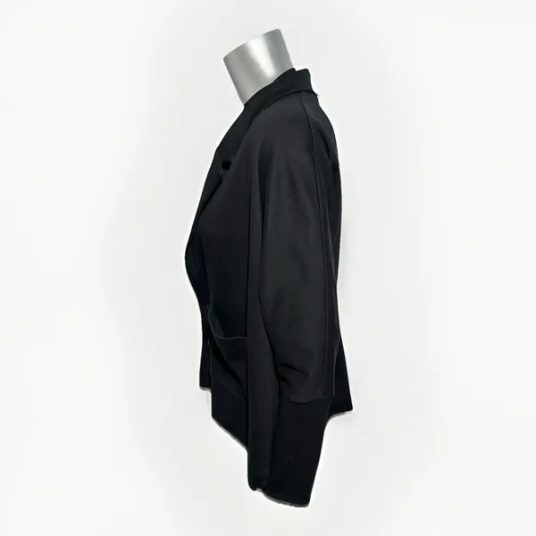 PACT Airplane Collection Relaxed Knit Blazer Jacket Black Medium Sustainable - Image 7