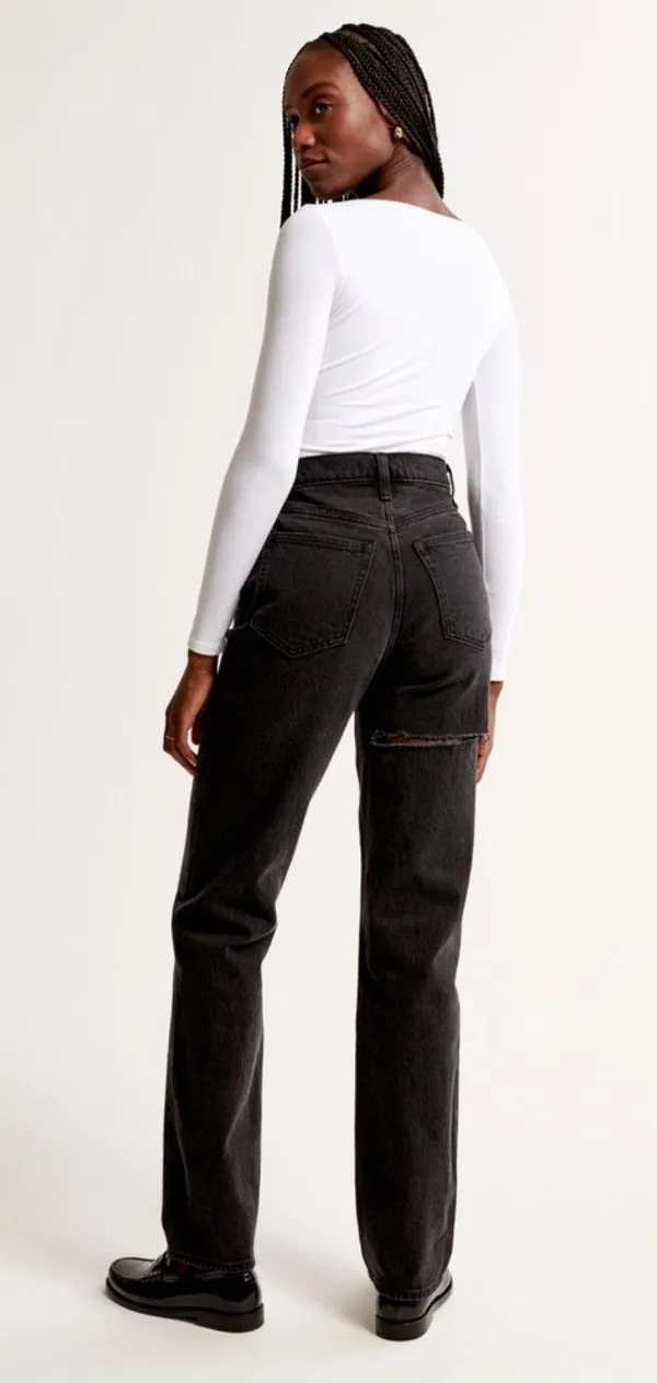 Ultra High Rise 90s Straight Jeans - Image 2