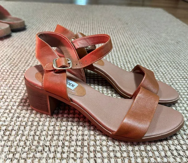 Cognac Leather Sandals - Image 4