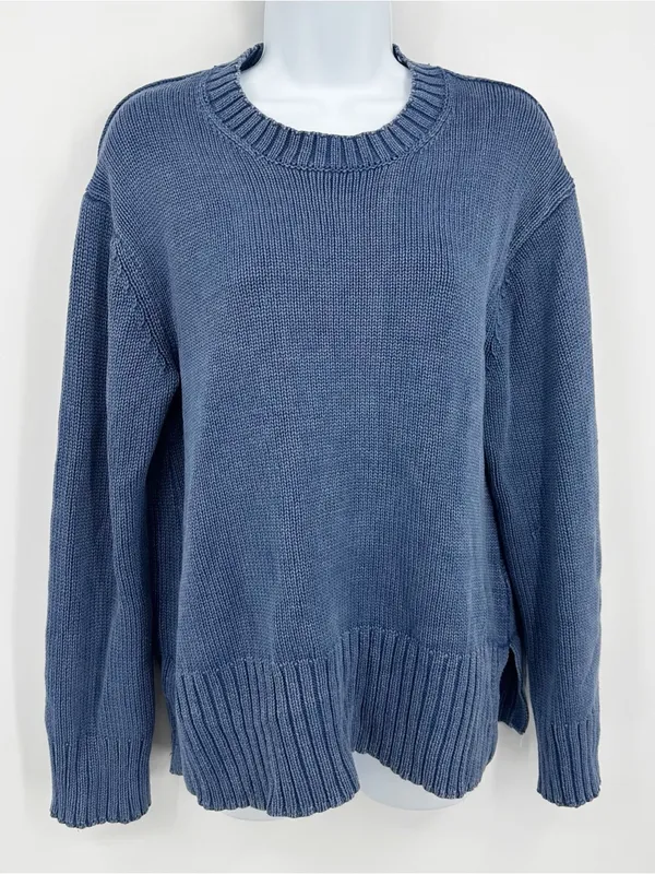 American Eagle Blue Knit Sweater Size Small Boho - Image 3