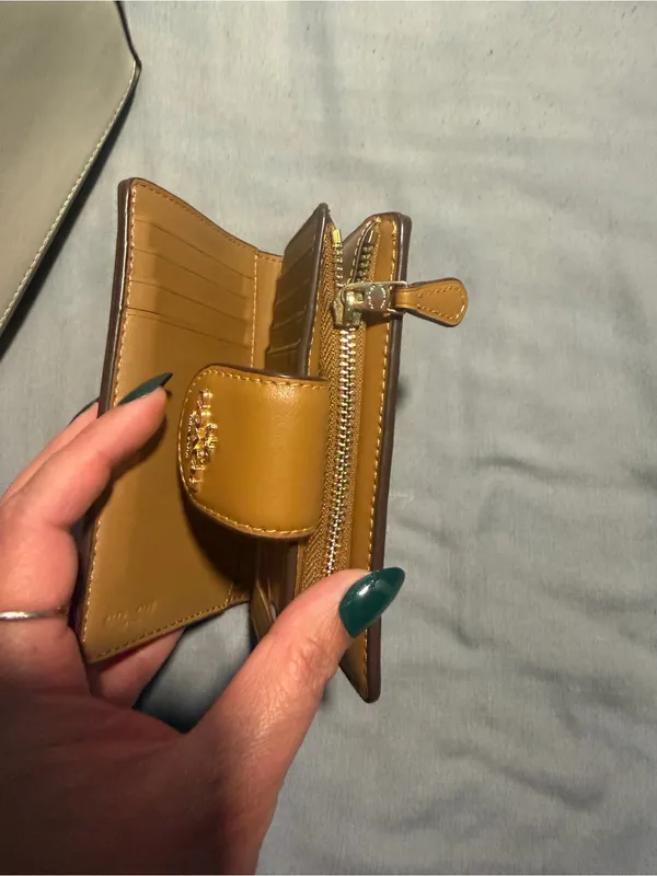 Coach Beige Signature Canvas Crossbody with Cream Trim - Image 6