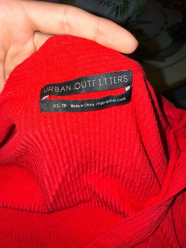 Urban Outfitters Top Red Long Sleeve - Image 2