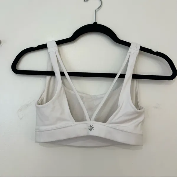 Athleta White Sports Bra XS - Image 6