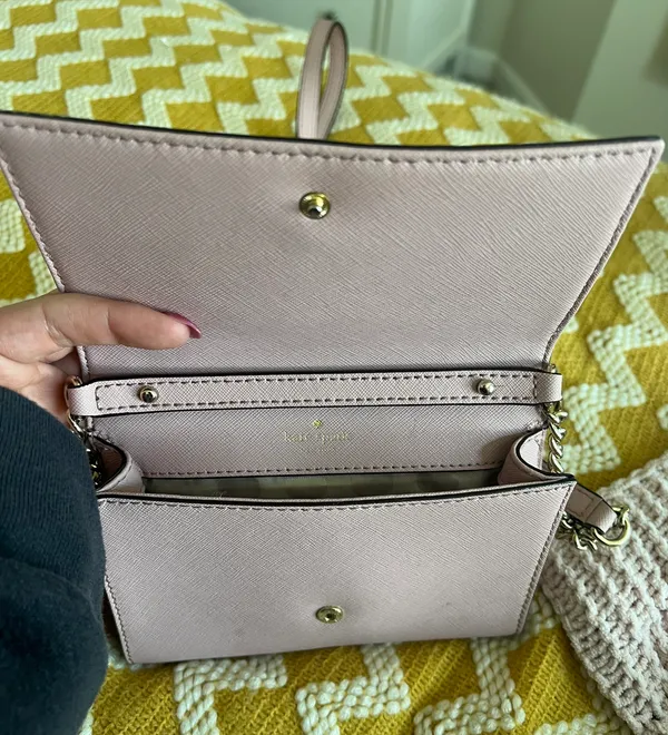 Kate Spade Pink Leather Cross Body Purse - Image 6