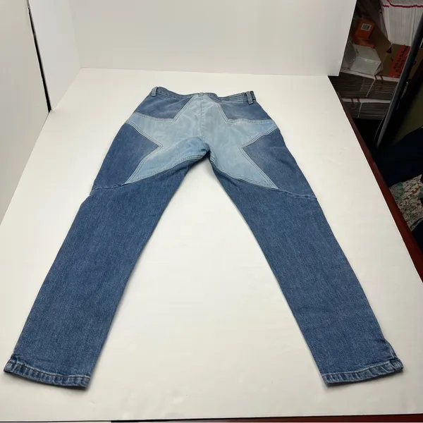 Revice Star Butt‎ Two Toned Blue Denim Skinny Seamed Jean Womens Size 28 - Image 2