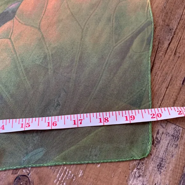 Beautiful Floral 100% silk scarf pinks/ greens 62 inches long - Image 6