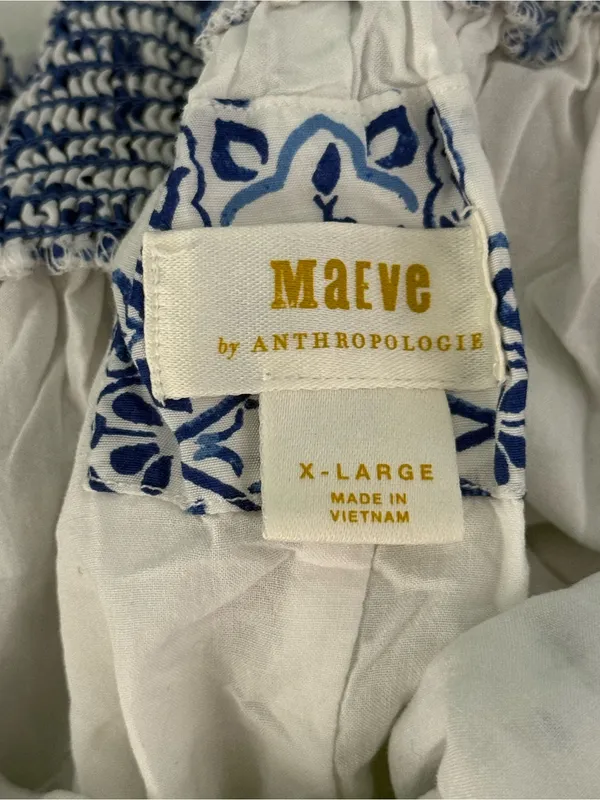 Anthropologie Maeve Bouquet Flounced Maxi Dress - Image 4