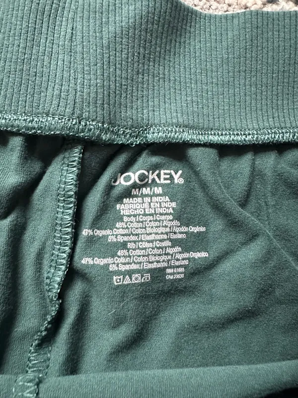 Jockey Green Lounge Shorts Size M - Image 5