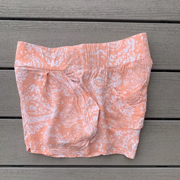 Free People Shorts Elastic Back Loose Oversized Peach Womens Small - Image 6