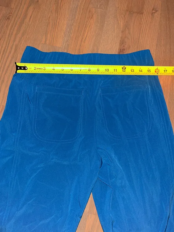 Chico’s Zenergy Blue Ruched Hem Jogger Pants Size 4 Chico’s 0 - Image 7