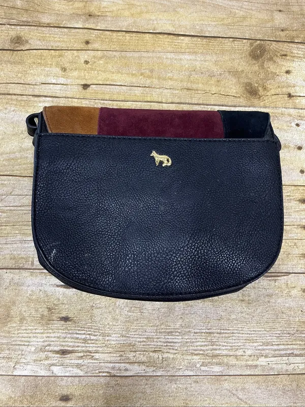 Emma Fox suede and leather patchwork purse. - Image 2
