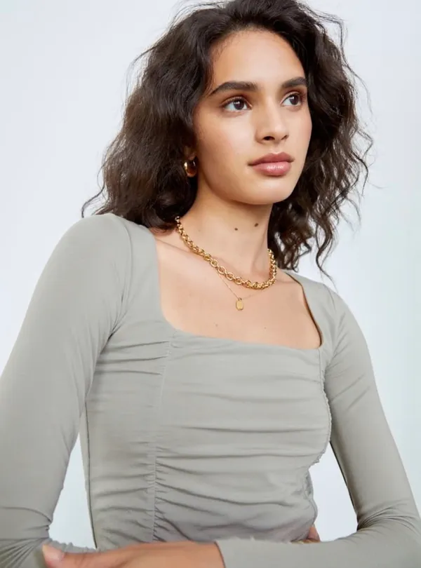 Aritzia Wilfred Lydia Top Suave Green - Image 3