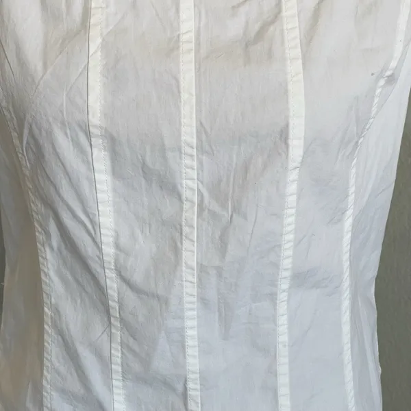 J.Crew Womens Blouse Sz 10 Short Sleeve Cottagecore Cottage Bohemian Smocked - Image 7