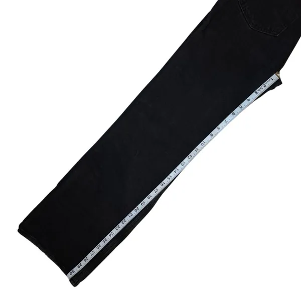 Abercrombie & Fitch High Rise 90s Relaxed Jean Black Destroy Women's Sz 25 / 0R - Image 4