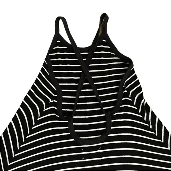 Anthropologie Saturday Sunday Navy White Stripes Crew Neck Dress SZ S - Image 6