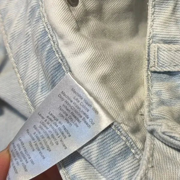 WeWoreWhat The Icon Jean Size 28 Icy Light Wash High Rise Straight Leg NEW #1600 - Image 11