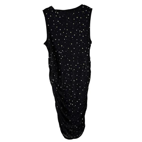 Allegra‎ K Party Dress Sleeveless Star Print Mini Dress Black XL - Image 6
