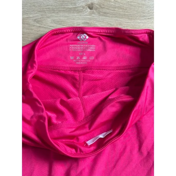 EUC Mofiz Pleated Tennis Skirt Skort bright pink Pickleball Golf Athletic sz L - Image 13