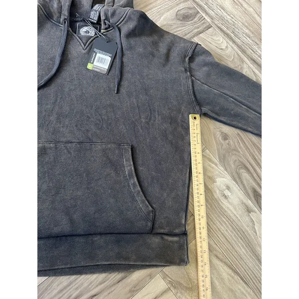 ALPHALETE Women’s Terry Oversized Hoodie- Onyx, Size Medium - Image 5