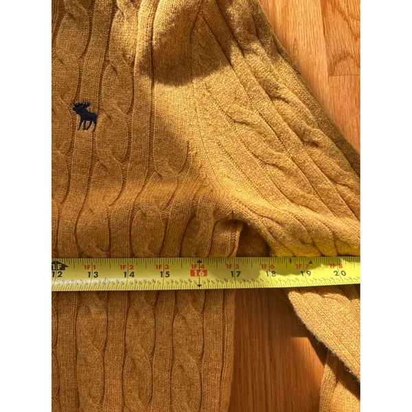 Vintage Y2K Abercrombie & Fitch Cable Knit Sweater Size‎ Small - Image 5