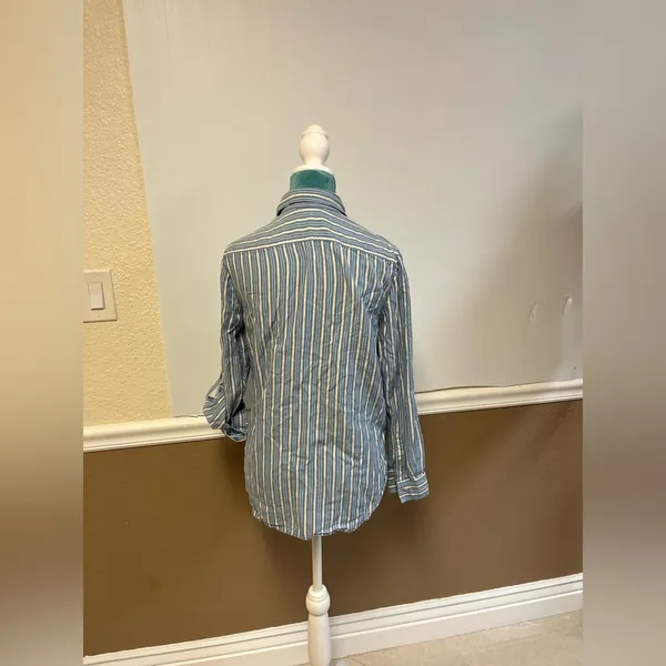 Babaton Striped Long Sleeve Button Tunic‎ Shirt – XS – Aritzia - Image 4