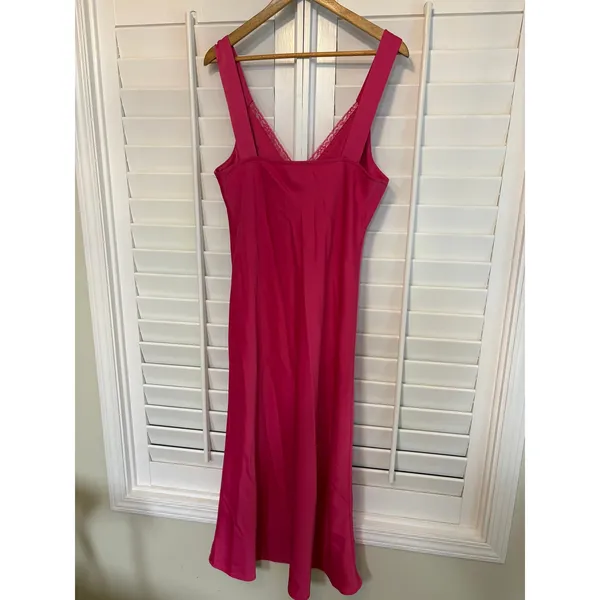 WAYF Pink Midi Dress Size‎ Large - Image 2