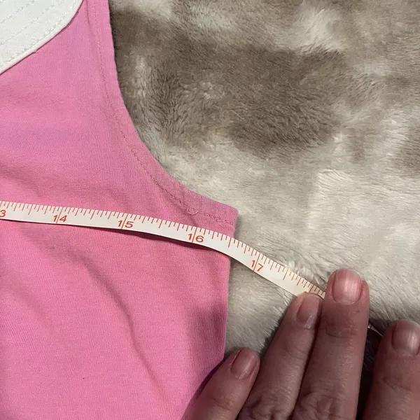 Lilly Pulitzer Cotton Sleeveless Tunic Tank Top Women Pink White Preppy Small - Image 7
