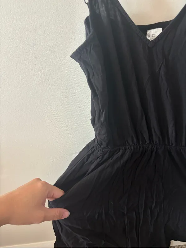 Women’s Black Lightweight Romper - Image 3