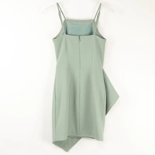 Elliatt Affogato Dress Sage Green Asymmetric Mini Dress‎ Size M - Image 3