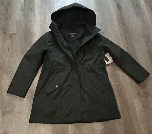 NWT Kenneth Cole Reaction Rain Jacket Size XL (Olive color jacket) - Image 2