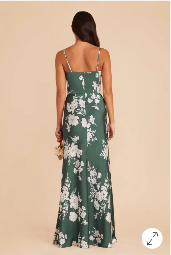 Birdy Grey Bridesmaid Dress Eucalyptus Whimsical Blooms - Image 3