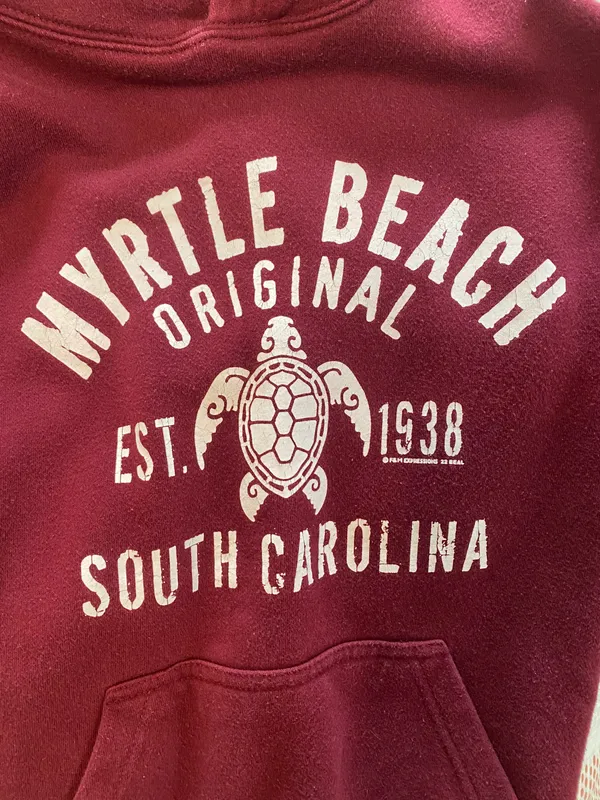 Myrtle beach Hoodie Red - Image 2