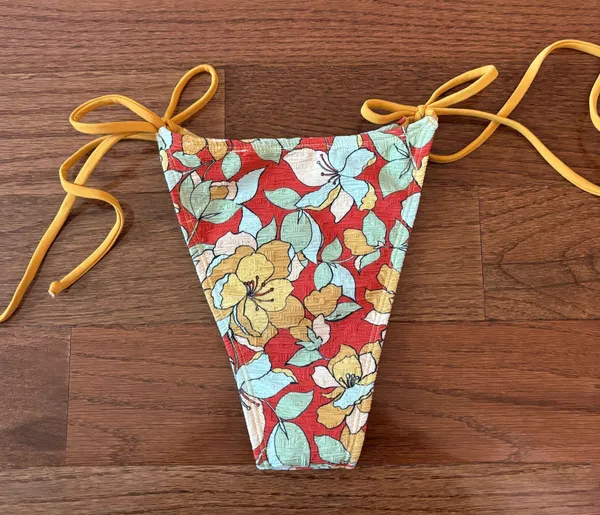 NWOT Free People free-est Michelle Printed Bikini Bottoms - small - Image 3