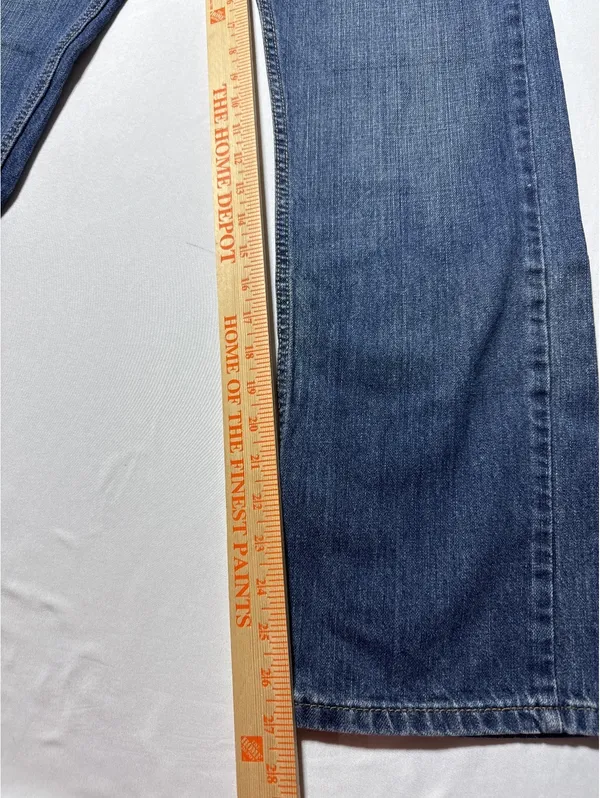 Levi's 505 Regular Fit Classic Blue Denim Jeans - Image 4