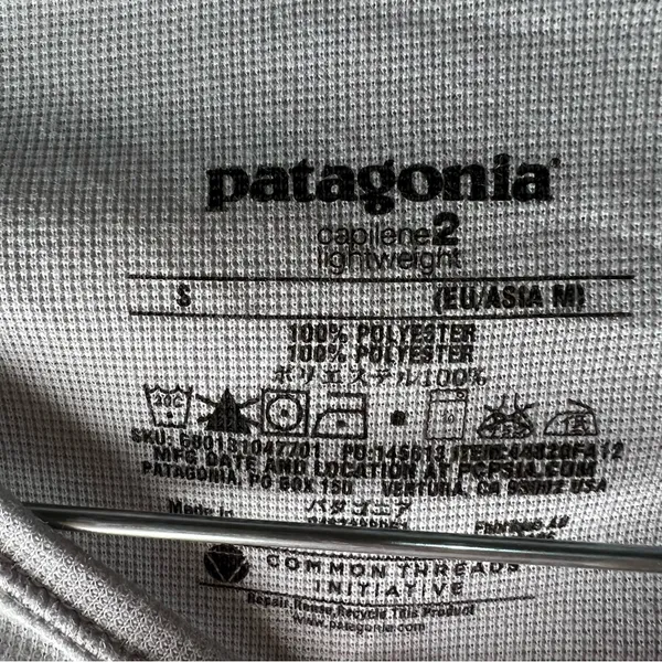 Patagonia Capilene‎ 2 Two-Tone Gray Long Sleeve Base Layer Outdoor Top - Image 5