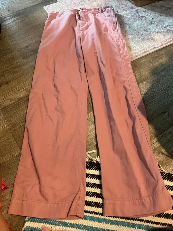 Xirena Wide Leg Pink Cotton Pants - Image 3