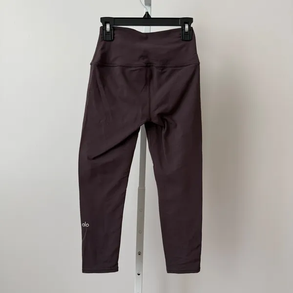 Alo Yoga sz S High‎ Waist Airbrush Legging Plum 7/8 Length Workout Athletic - Image 6