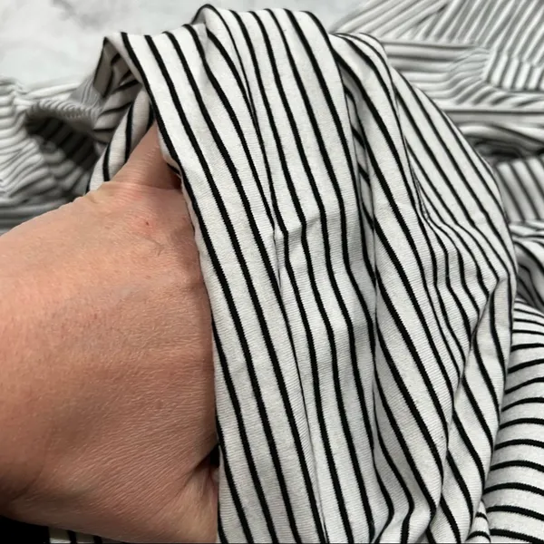 MEROKEETY Size‎ Large L Stripe Dress Casual Pockets 3/4 Sleeves - Image 4