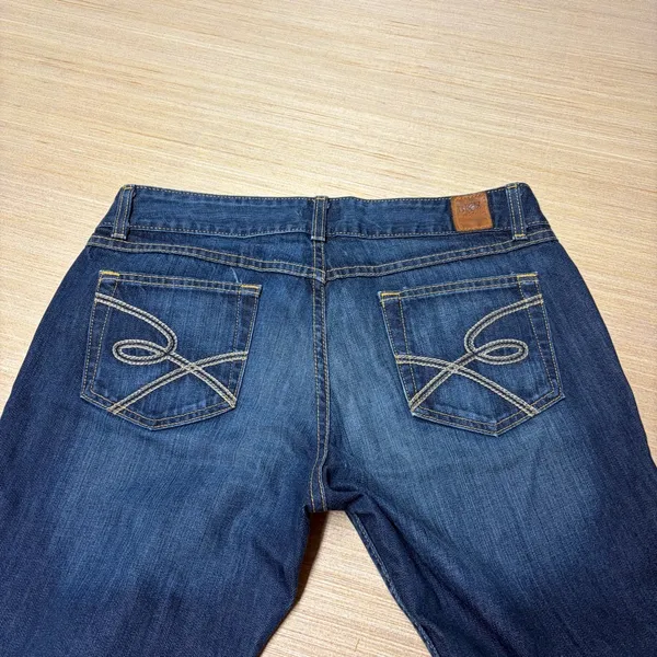 Buckle BKE Jeans Culture Boot Cut Flare Womens 32x31.5 Blue Denim Western Boho - Image 7