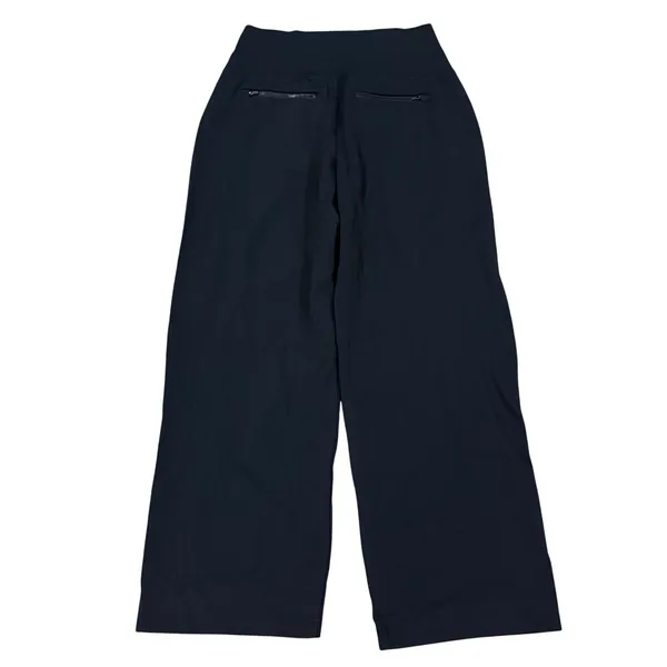 Athleta Womens Black Wide Leg High Rise Pants Trousers Size M - Image 4